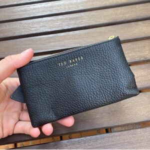 Ted Baker London leather zip coin pouch